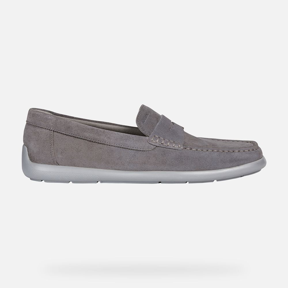 Geox Loafers Grey Devan - Geox Mens Shoes - OMANZX823